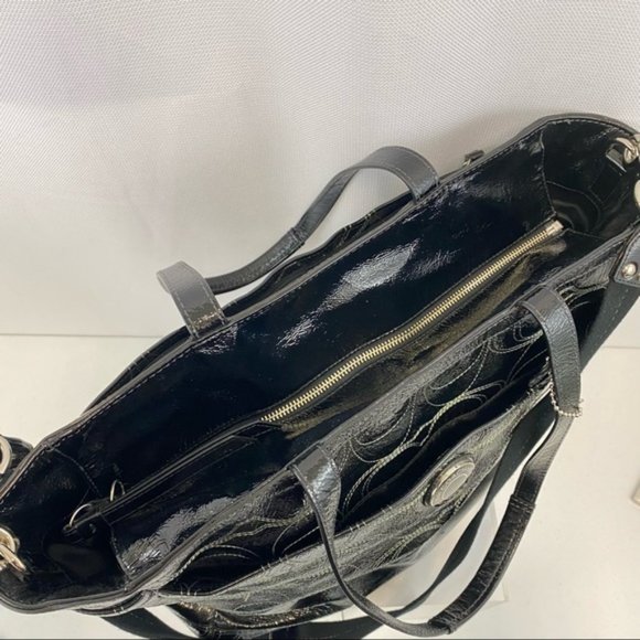 Coach Patent Leather Weekender, Signature C Diaper or Travel Bag - Picture 13 of 17